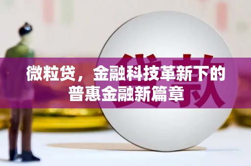 石屏微粒贷，金融科技革新下的普惠金融新篇章