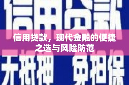 泉山信用贷款，现代金融的便捷之选与风险防范