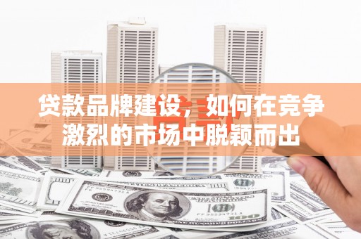 卓溪贷款品牌建设，如何在竞争激烈的市场中脱颖而出