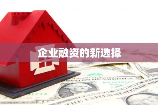 镇赉企业融资的新选择
