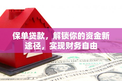 红岗保单贷款，解锁你的资金新途径，实现财务自由