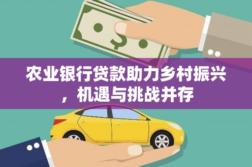 巴塘农业银行贷款助力乡村振兴，机遇与挑战并存