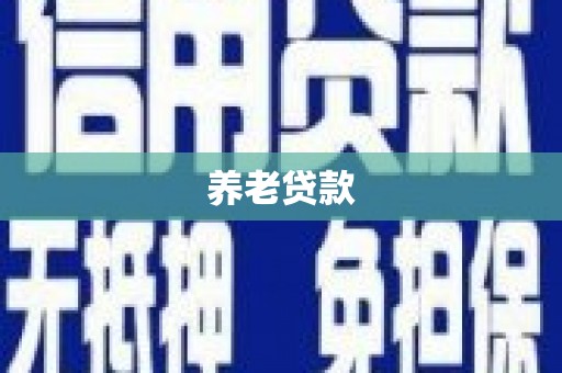 米易养老贷款