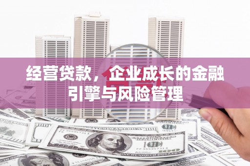 竹东经营贷款，企业成长的金融引擎与风险管理